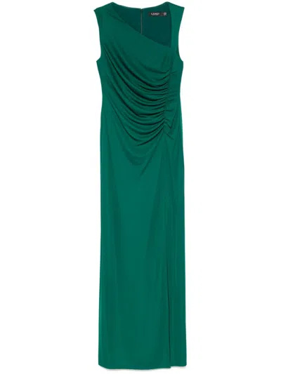 Lauren Ralph Lauren Jersey Sleeveless Gown In Green