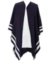 Ralph Lauren Jet Setter Wrap In Navy,cream