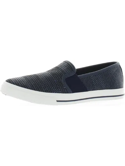 Lauren Ralph Lauren Jinny Womens Logo Lifestyle Slip-on Sneakers In Blue