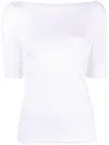 Ralph Lauren Judy Boat Neck Top In Weiss