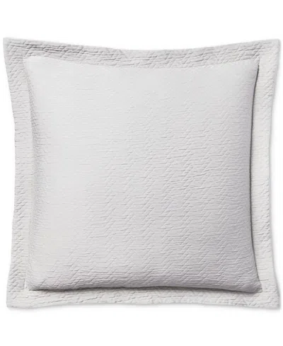 Ralph Lauren Kaia Matelasse Euro Sham In Soft Grey