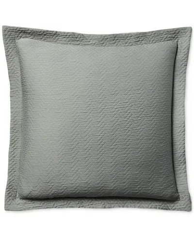Ralph Lauren Kaia Matelasse Euro Sham In Stone Grey