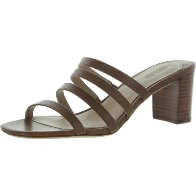 Ralph Lauren Kimmie Womens Leather Strappy Block Heel In Multi