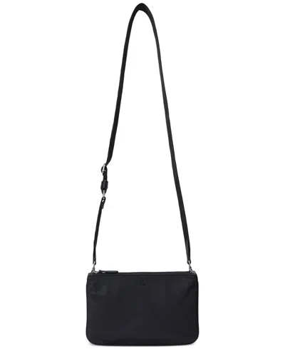 Lauren Ralph Lauren Landyn Small Leather Crossbody Bag In Black