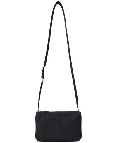 Ralph Lauren Landyn Small Leather Crossbody Bag In Black