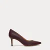 Ralph Lauren Women's Lanette Pointed Toe Pumps In Pinot Noir