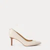 Ralph Lauren Lanette Nappa Leather Pump In Soft White