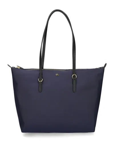 Ralph Lauren Large Keaton Tote Bag In Blue