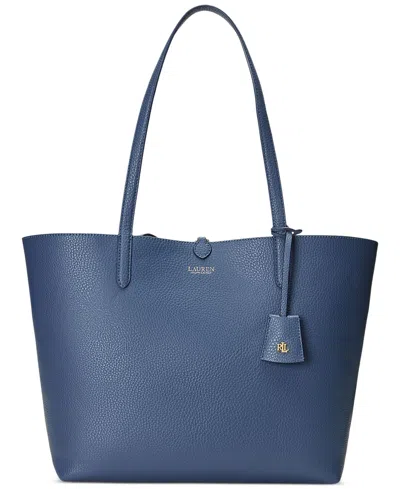 Lauren Ralph Lauren Large Reversible Tote Bag In Blue