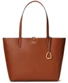 Ralph Lauren Large Reversible Tote Bag In Lauren Tan,orange,gold