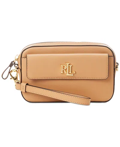 Lauren Ralph Lauren Lauren Ralph Leather Small Marcy Convertible Wristlet In Buff