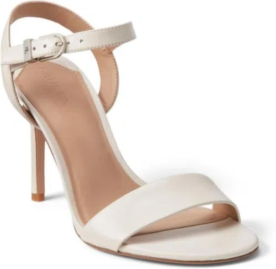 Pre-owned Lauren Ralph Lauren Lauren Ralph Women's Gwen Heeled Sandal In Soft White