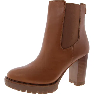 Ralph Lauren Layne Womens Lugged Sole Leather Ankle Boots In Multi