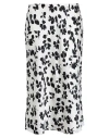 Ralph Lauren Lauren  Leaf-print Charmeuse Midi Skirt Woman Midi Skirt Ivory Size 8 Recycled Polyester In White