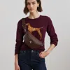 Ralph Lauren Leather Marcy Belt Bag In Dark Mahogany