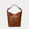 Ralph Lauren Witley Small Leather Bucket Bag In Lauren Tan