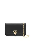 Ralph Lauren Leather Mini Bag In Black