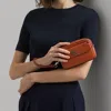 Lauren Ralph Lauren Leather Small Marcy Convertible Pouch In Brown