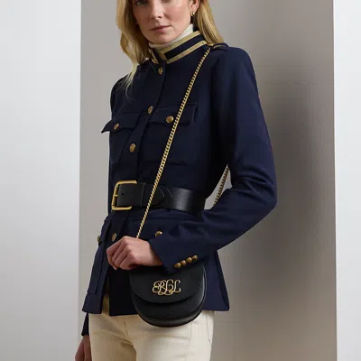 Ralph Lauren Leather Small Witley Crossbody In Black