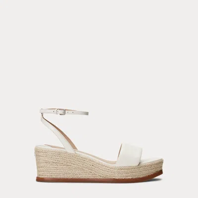 RALPH LAUREN RALPH LAUREN LEONA NAPPA LEATHER ESPADRILLE