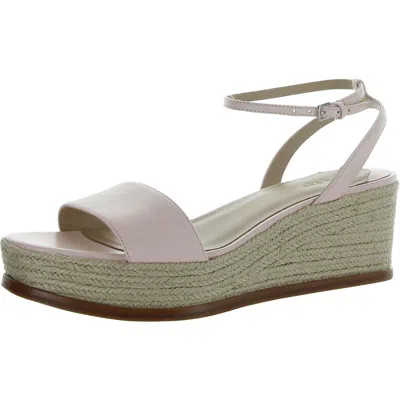 Ralph Lauren Leona Womens Leather Slingback Platform Sandals In Multi