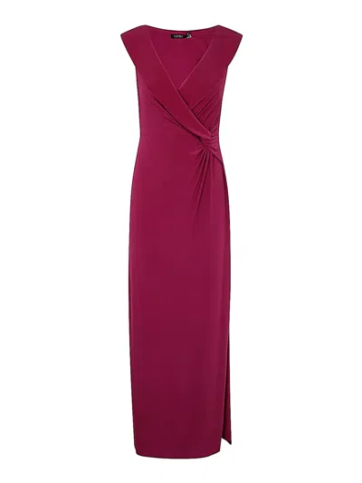 RALPH LAUREN VESTIDO MIDI - ROSADO