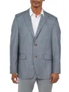Ralph Lauren Lexington Mens Check Print Suit Separate Two-button Blazer In Multi