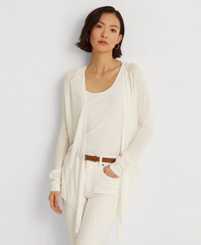 Lauren Ralph Lauren Linen-blend Sweater In White