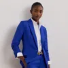 Ralph Lauren Linen-blend Twill Blazer In New Sapphire