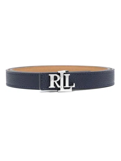 Ralph Lauren Logo-buckle Belt In Blue