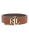 Ralph Lauren Logo-buckle Belt In Brown