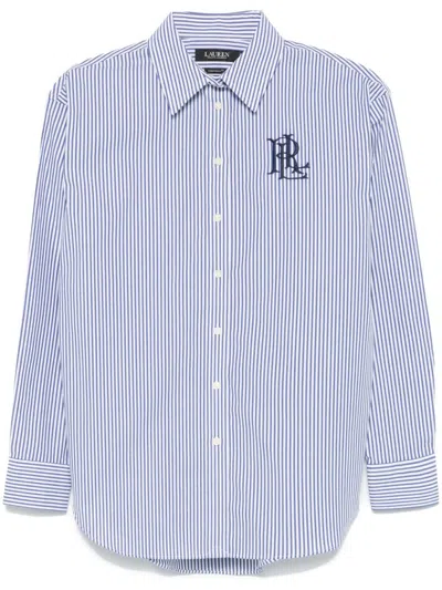 Ralph Lauren Logo-embroidered Shirt In Blau