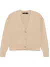 Ralph Lauren Logo-jacquard Cardigan In Brown