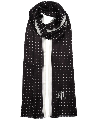 Lauren Ralph Lauren Logo Oblong Scarf In Pink