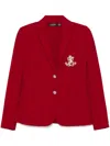 Ralph Lauren Bullion Jacquard Blazer In Red