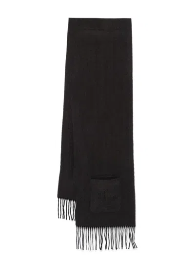 LAUREN RALPH LAUREN LOGO-PATCH SCARF 