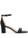 Ralph Lauren Lauren  Woman Sandals Black Size 8 Cow Leather In Black