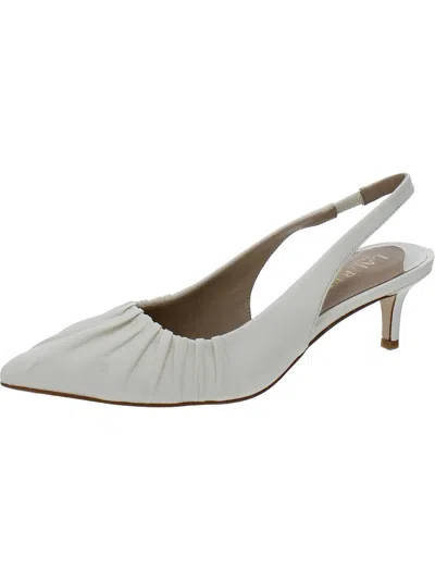 Ralph Lauren Lolah Womens Leather Gathered Kitten Heels In Multi