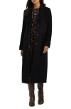 Ralph Lauren Lauren  Longline Wool Blend Reefer Coat In Regal Navy