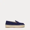 Ralph Lauren Luize Suede Loafer Espadrille In Refined Navy