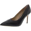 Ralph Lauren Lynden Womens Leather Wingtip Pumps In Black