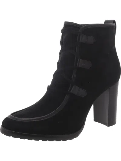 Ralph Lauren Women's Mabel Lace-up Dress Booties In Black/black