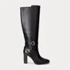 Ralph Lauren Knee Boots In Black