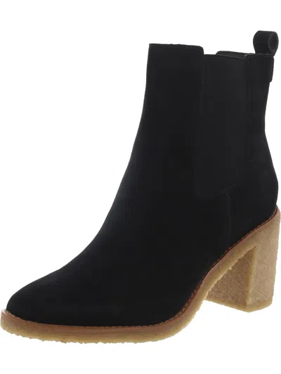 Ralph Lauren Marianna Womens Suede Chelsea Boots In Black