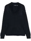 Ralph Lauren Cable-knit Cricket Sweater In Blue