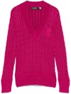 Ralph Lauren Meren Sweater In Fuchsia