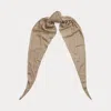 Ralph Lauren Metallic Knit Diamond Scarf In Platino Metallic