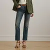 Ralph Lauren Mid-rise Straight Ankle Jean In Haze Wash