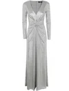 Ralph Lauren Nadira Long Sleeve Gown In Black
