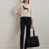 Ralph Lauren Nylon Extra-large Stevie Tote Bag In Black